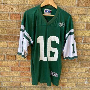Vintage 90s Starter New York Jets Vinny Testaverde Jersey Men’s Large NFL Green